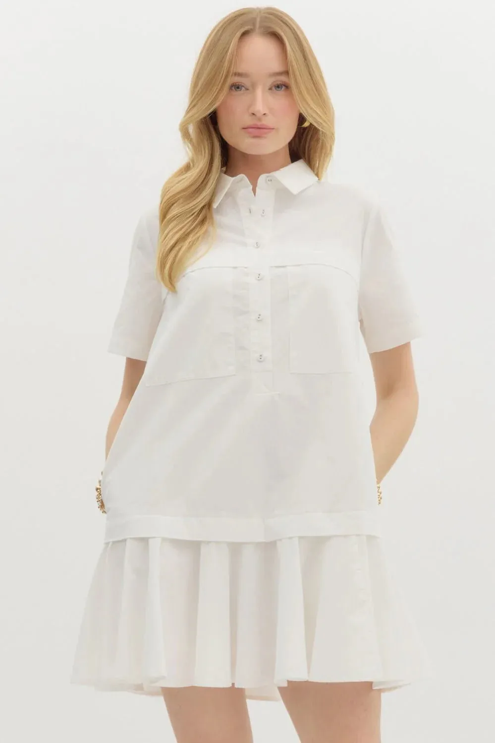 Brit Off White Mini Dress