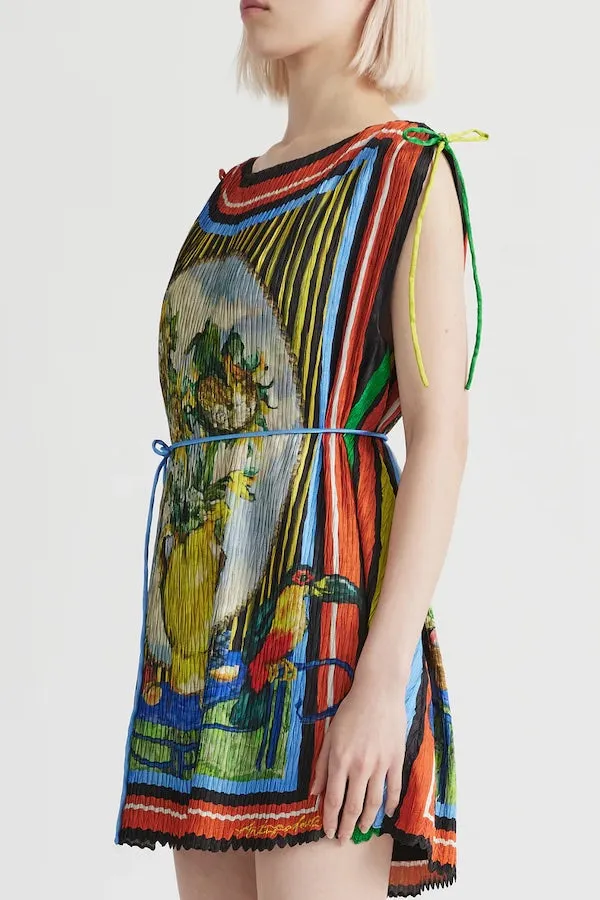 BRUNO SHOULDER TIE PLEATED MINI