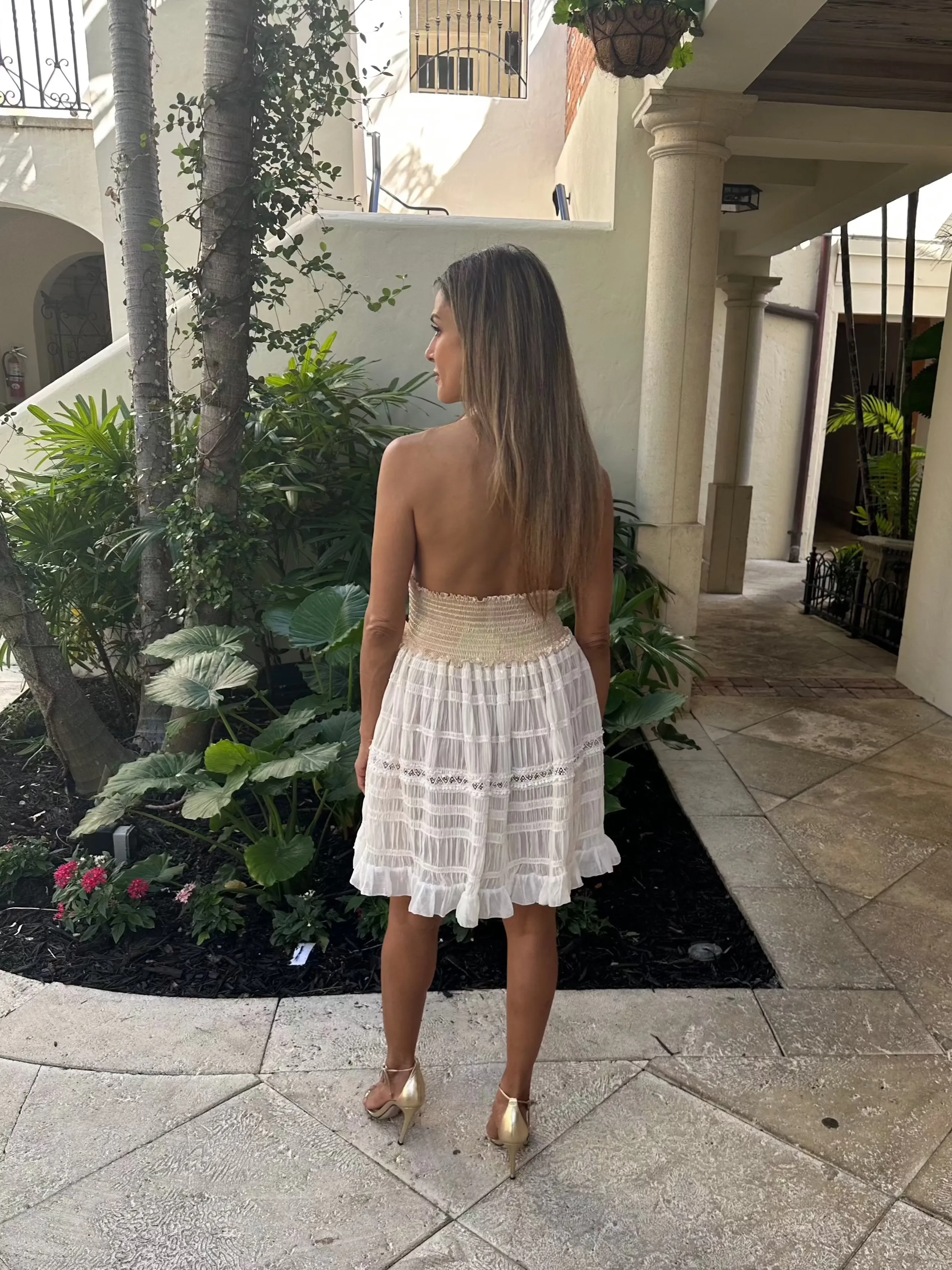 Chio Halter Short Dress