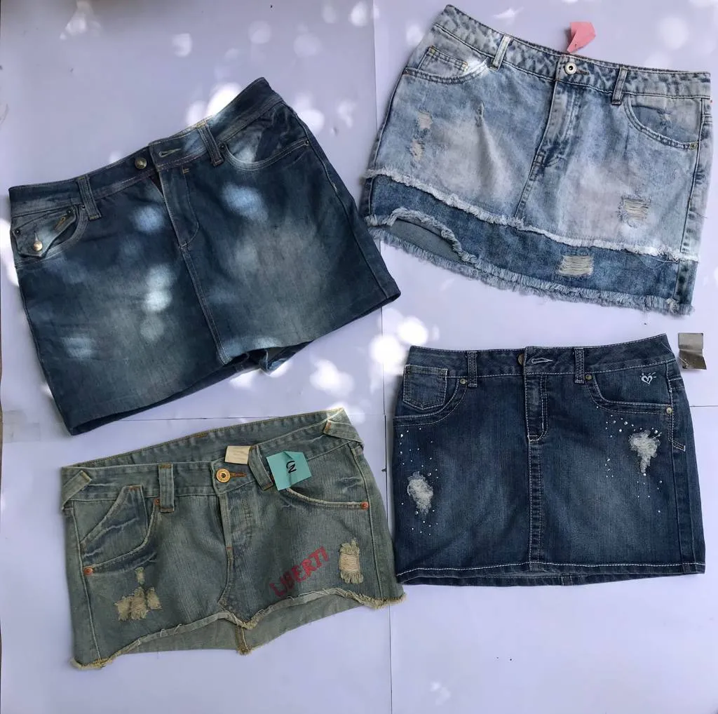 Denim ' mini - skirt (f-468)