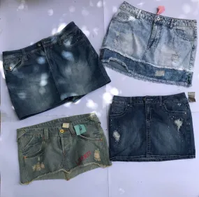 Denim ' mini - skirt (f-468)