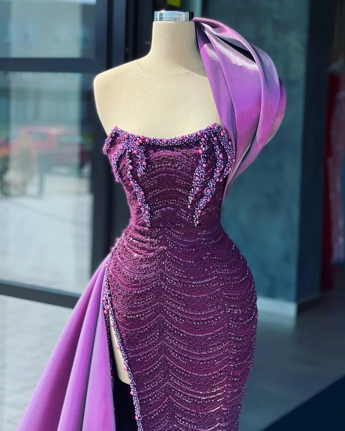 Emblazoned Evening Dress