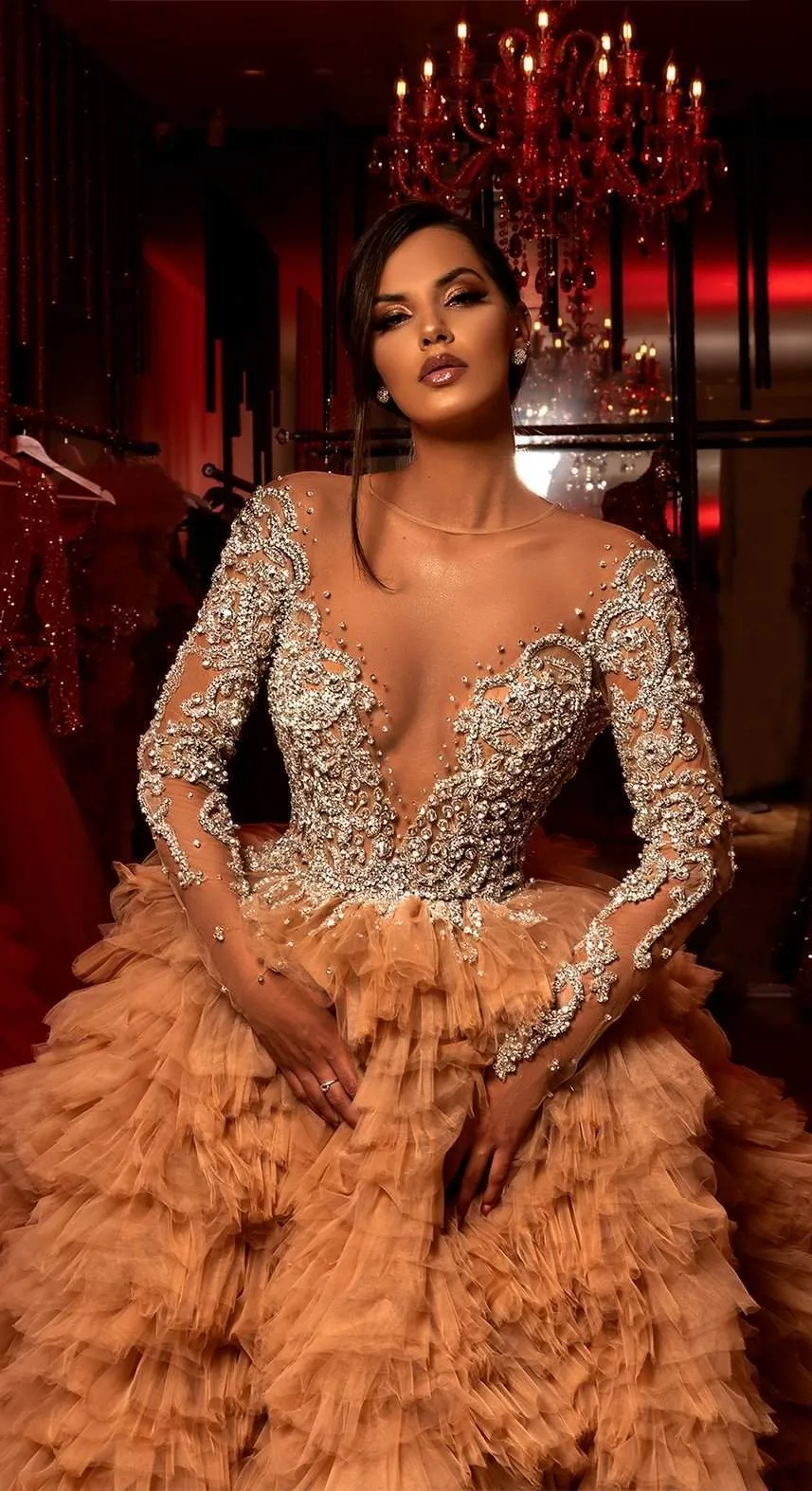 Evening Dress Beige