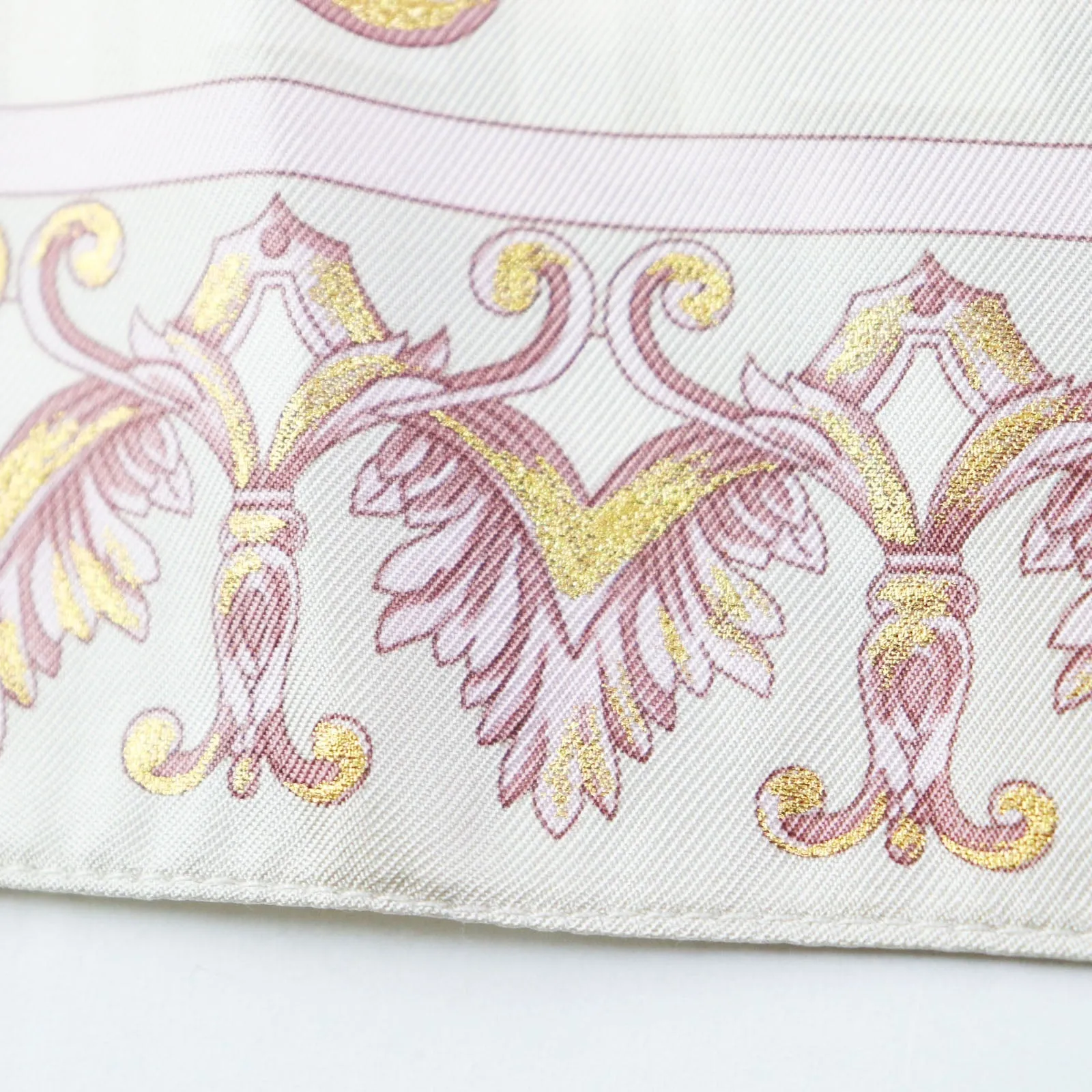 Fendi Silk FF Logo Pleated Skirt Pink
