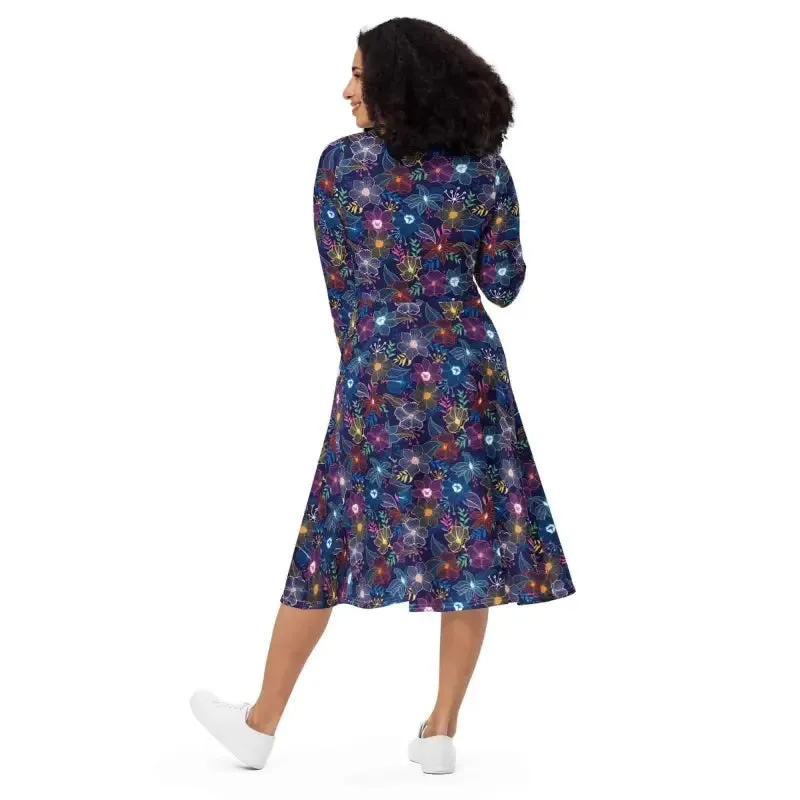 Get Your Groove On in a Flowy Floral Dress with Pockets