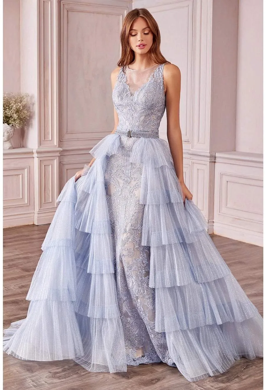 King Blue Evening Dress