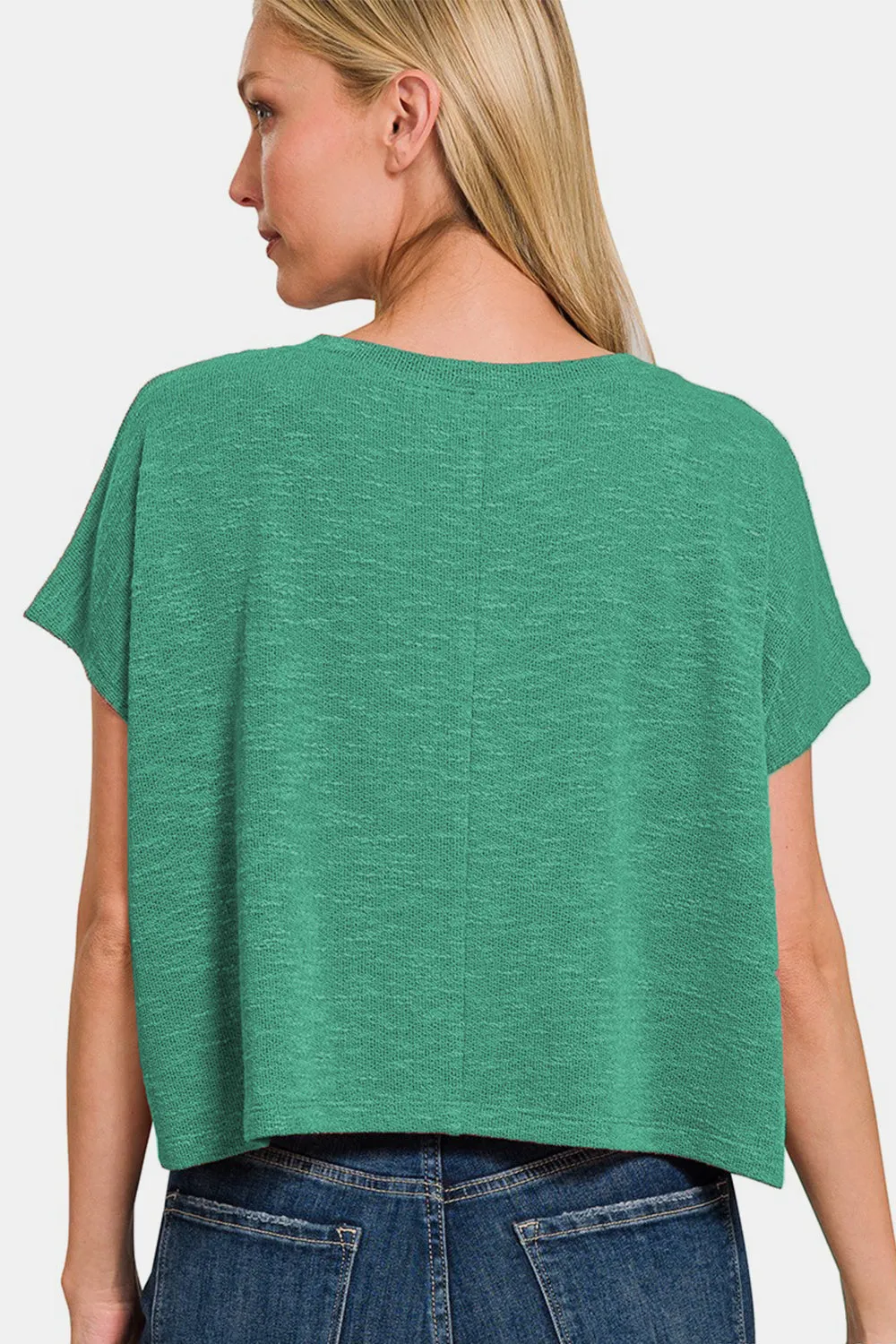ONLINE EXCLUSIVE Zenana V-Neck Short Sleeve T-Shirt