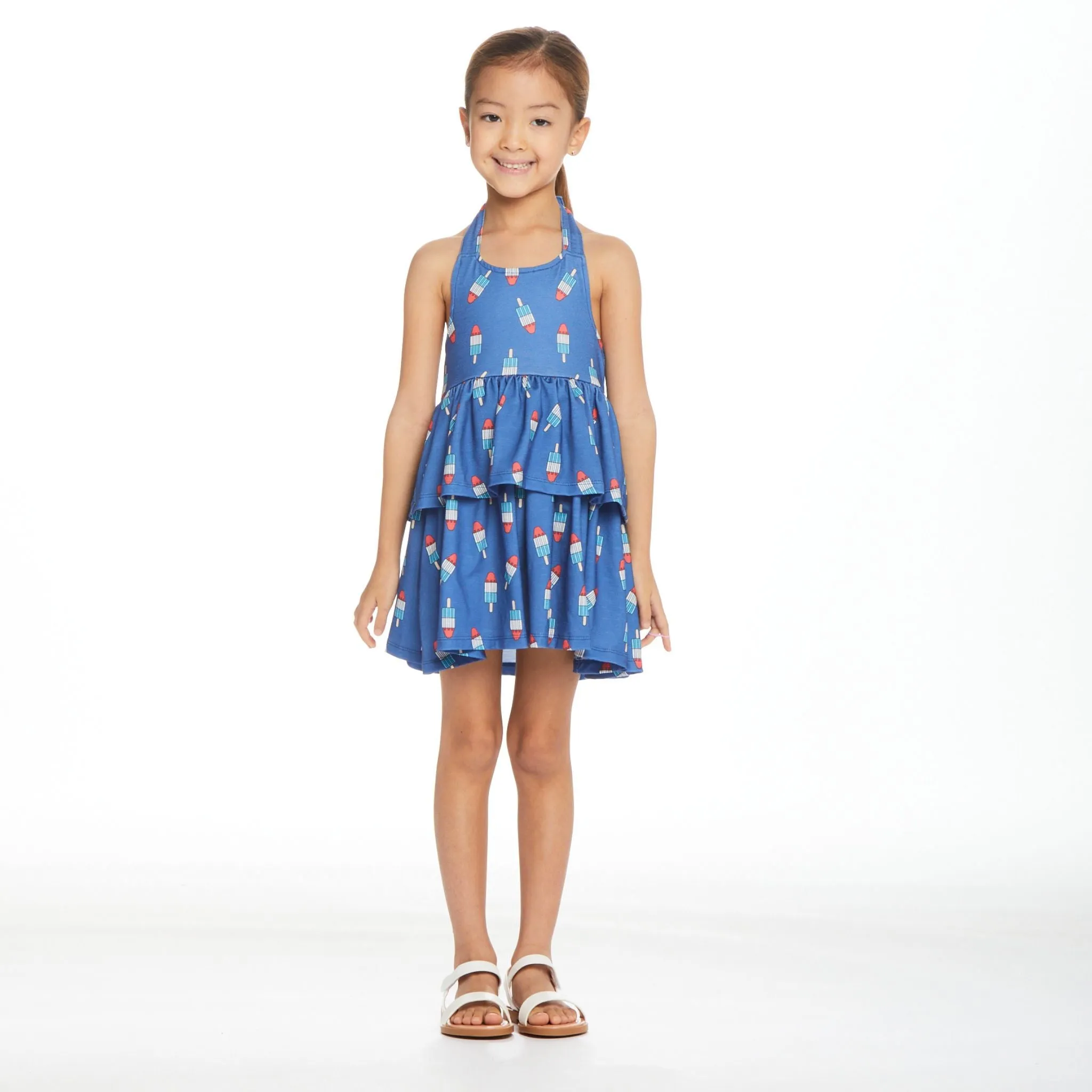 Rocket Popsicle Dress | Blue