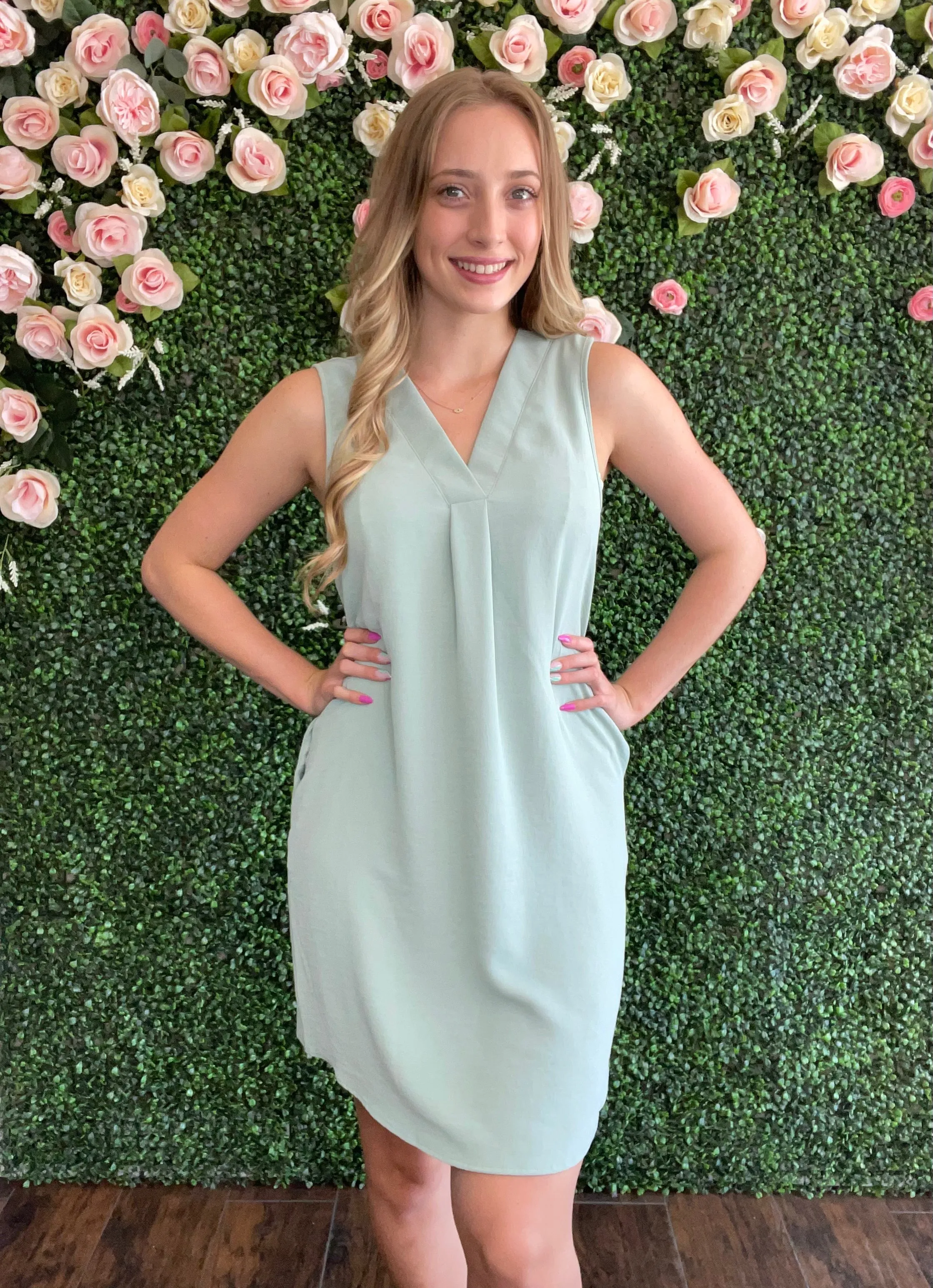 Sage Airflow Tank Dress