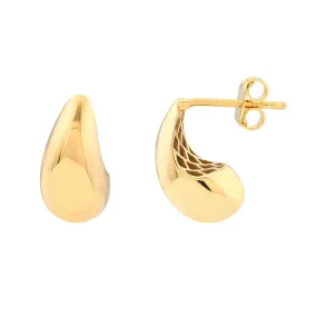Teardrop Puff Earrings - Small