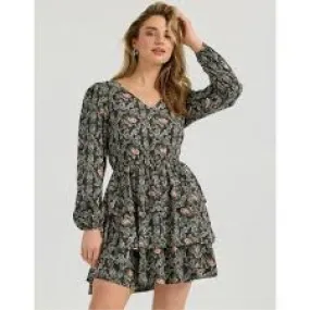 Wrangler Womens Retro Vintage Tiered Dress - 112361196